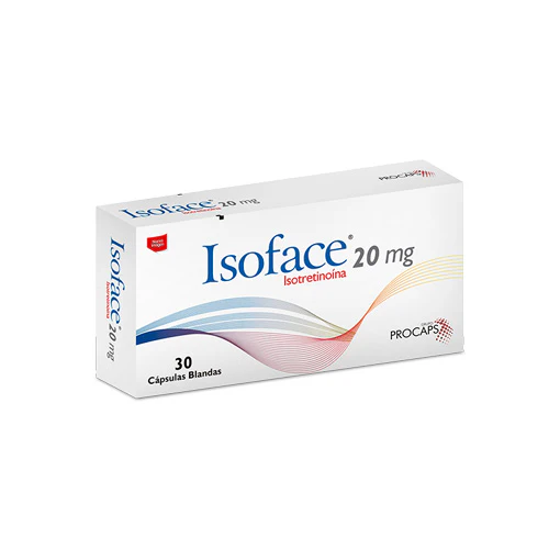 ISOFACE 20mg caja de 30 capsulas (venta solo bajo receta)