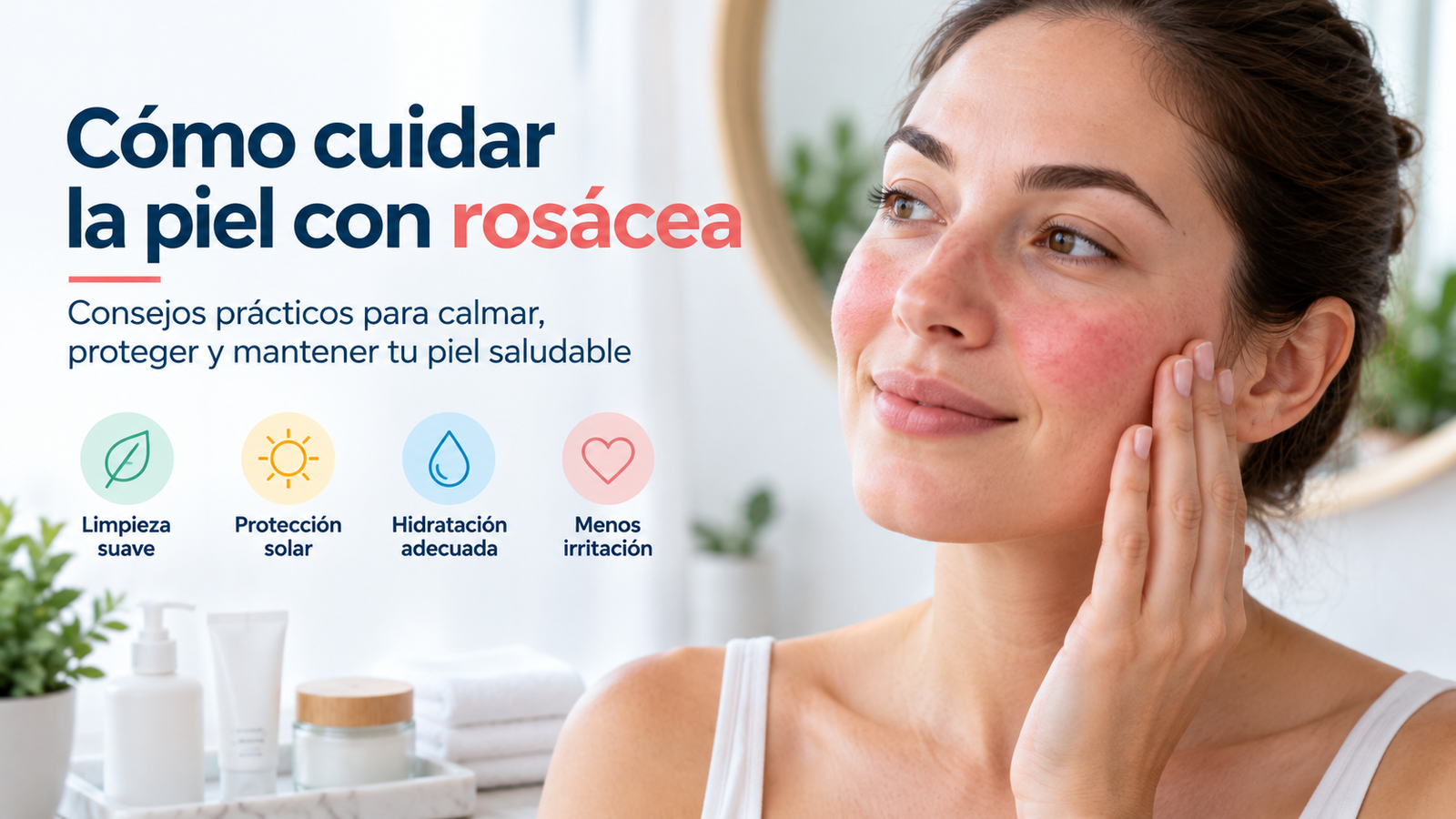 cómo cuidar la piel con rosácea